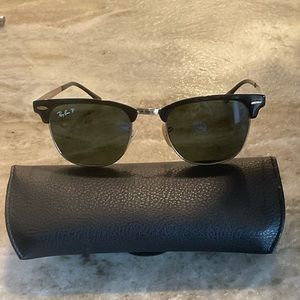 Ray-Ban Clubmaster Polarized Lens Sunglasses RB3716 187/58 51021